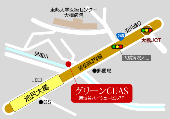 グリーンCUAS地図